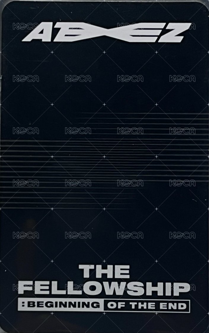 Beginning of the End PROJECTION KEYRING [MIN GI] 周邊卡  背面