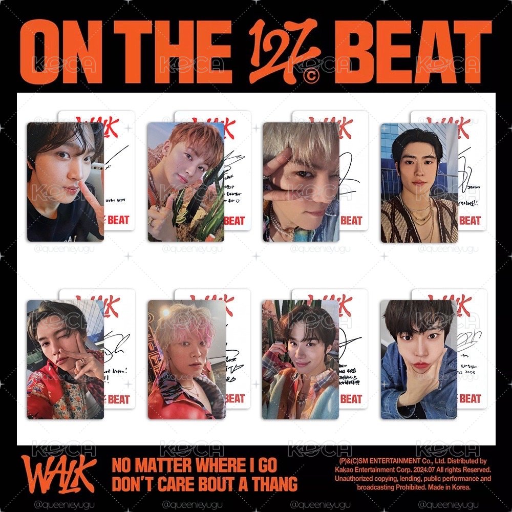 NCT127 walk walk ver. 已拆專 海報 明信片 專卡 台北簽售卡 金道英 Mark