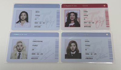 twice 科學家 id卡們