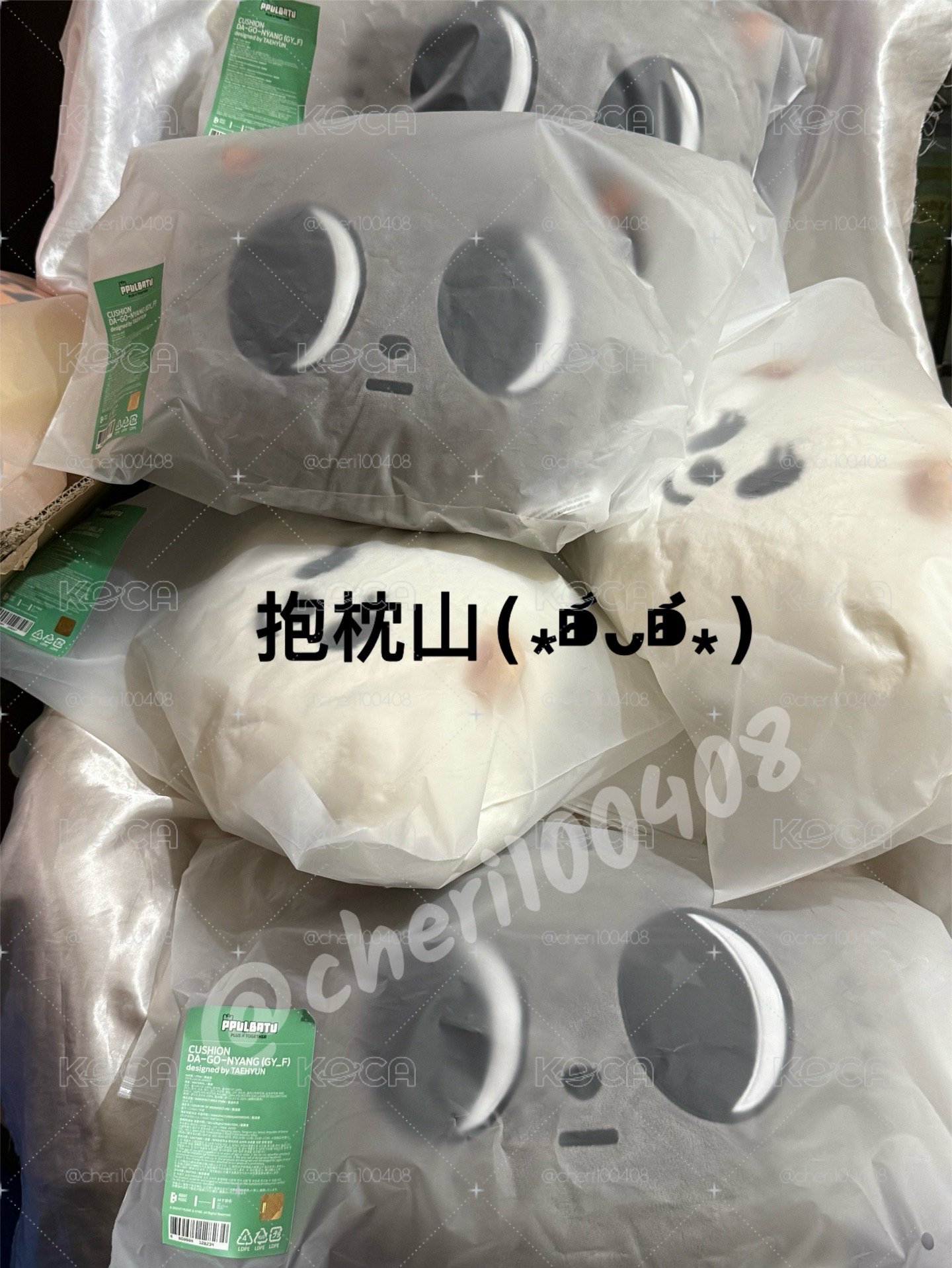 送照片卡[代購]TXT 角巴兔 抱枕 預購 非現