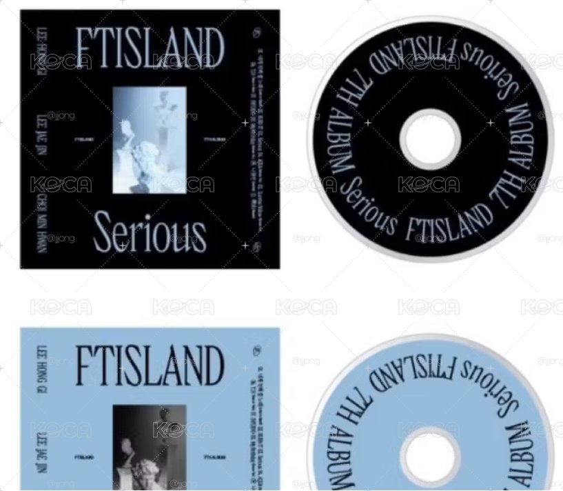 FTIsland-第七張正規專輯[Serious]壓克力杯墊（黑）