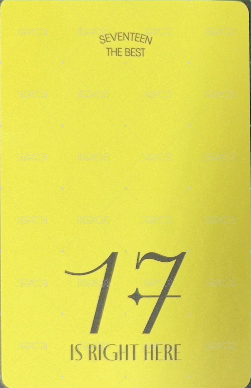 精選專 yzy A 簽售卡  背面