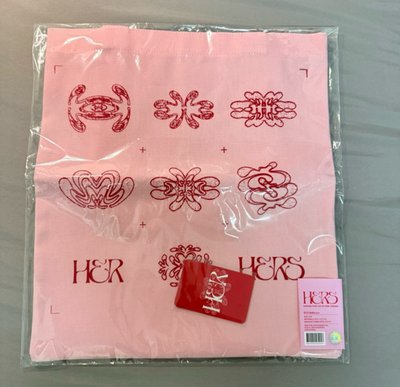 Minnie 米妮 HER 曼谷快閃店週邊 粉紅帆布袋 +小卡 