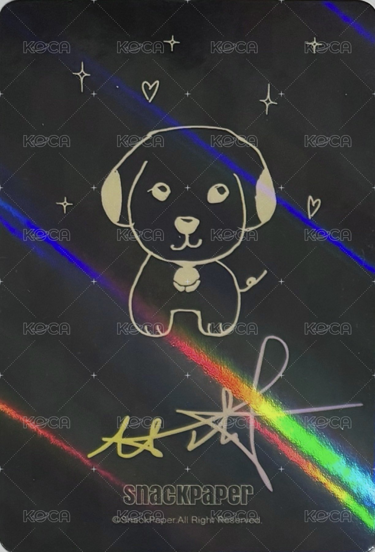 掰掰黑巧 B套餐 代言卡 隱藏閃卡 背面