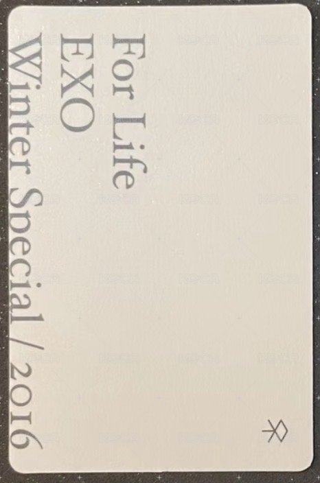 For Life 周邊卡 貼紙組 背面