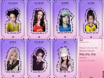 ［預購］BABYMONSTER | QQ音樂 |SR 新年歌詞卡 圖二三四為實照 滿天星附膜