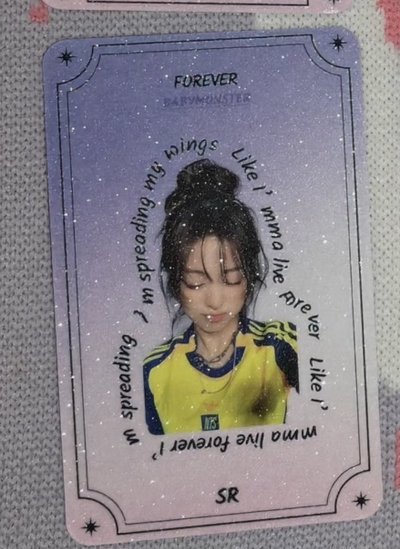 ［預購］BABYMONSTER | QQ音樂 |SR 新年歌詞卡 圖二三四為實照 滿天星附膜