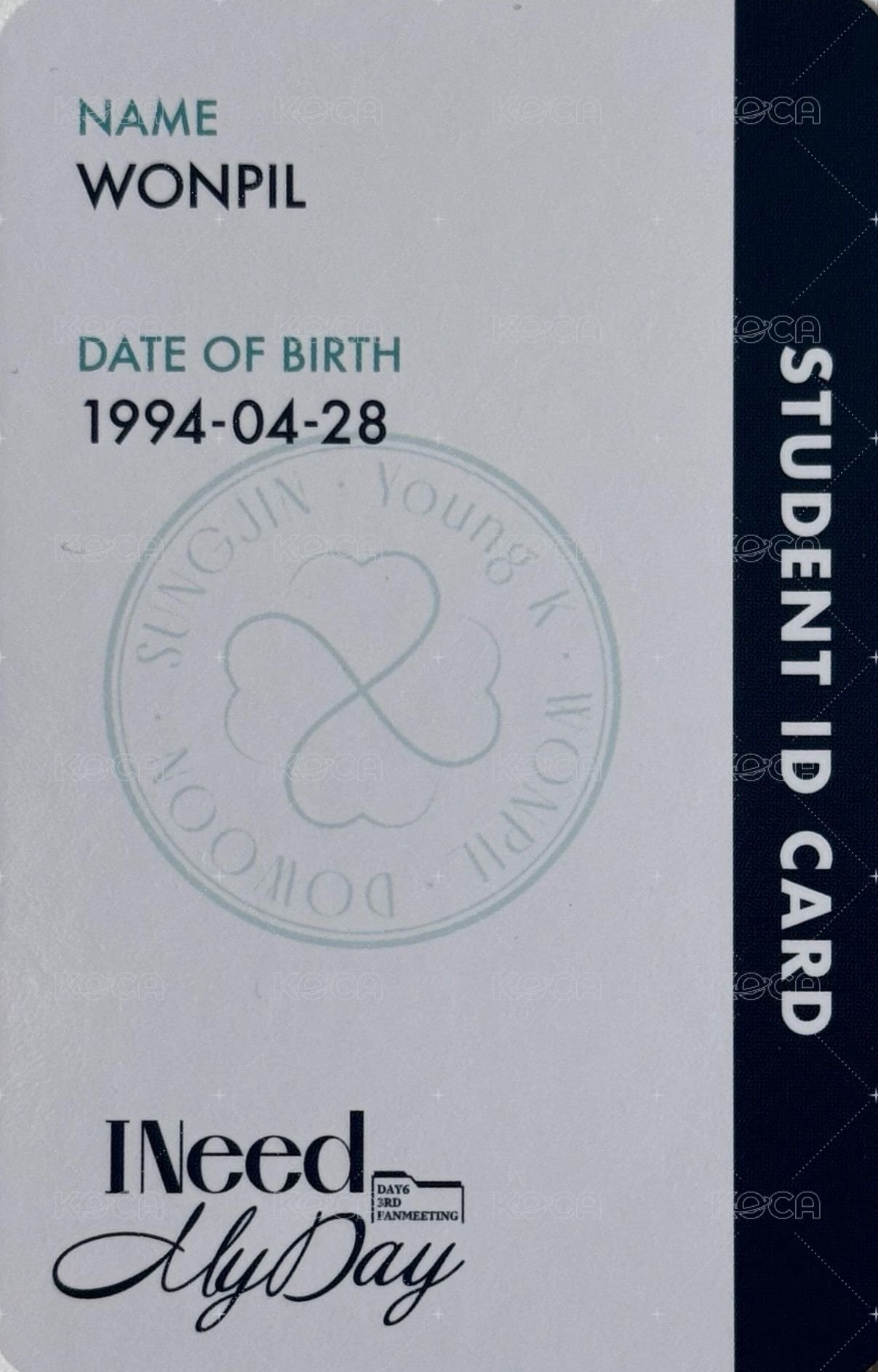 3rd FM Day2 入場卡 / 場限卡  背面