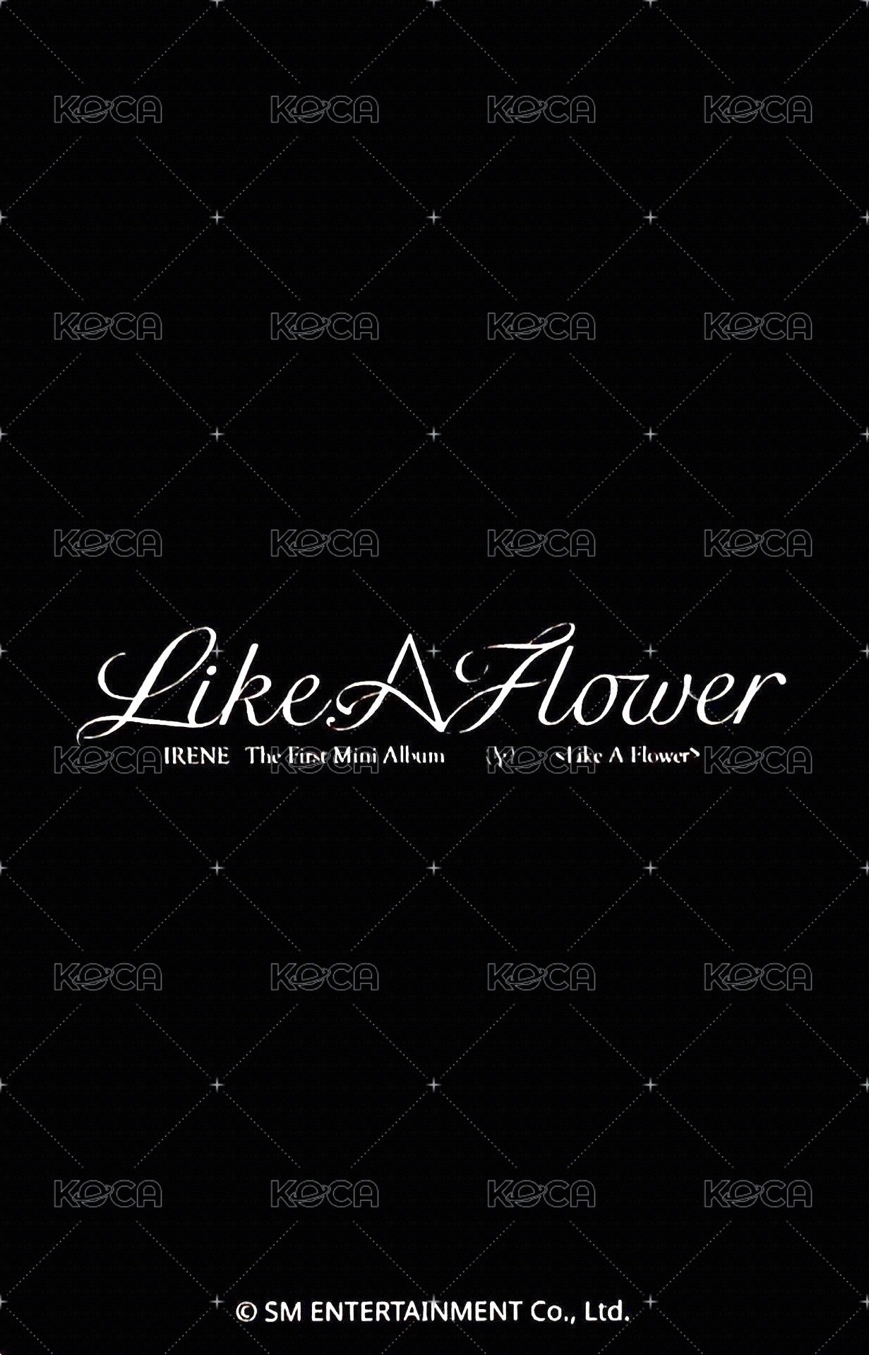 Like A Flower am 特典卡  背面