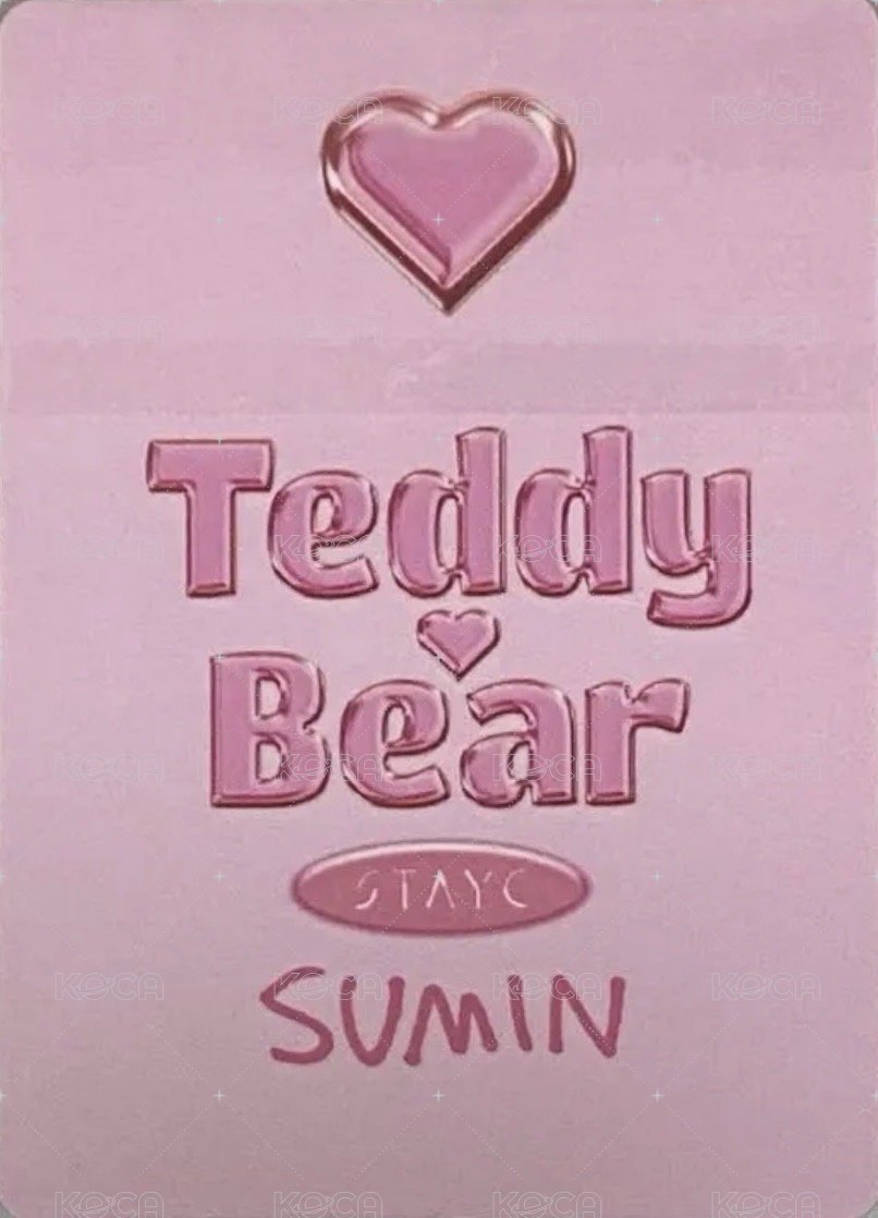 泰迪熊 日版 卡套卡 周邊卡  背面