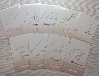 COLORGRAM 代言卡 1.0～