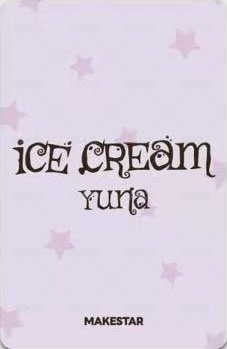 Ice Cream ms 1.0 線上 簽售卡 包子 背面