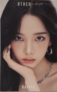 代言卡 ØTHER美瞳 代言卡 貼紙柚