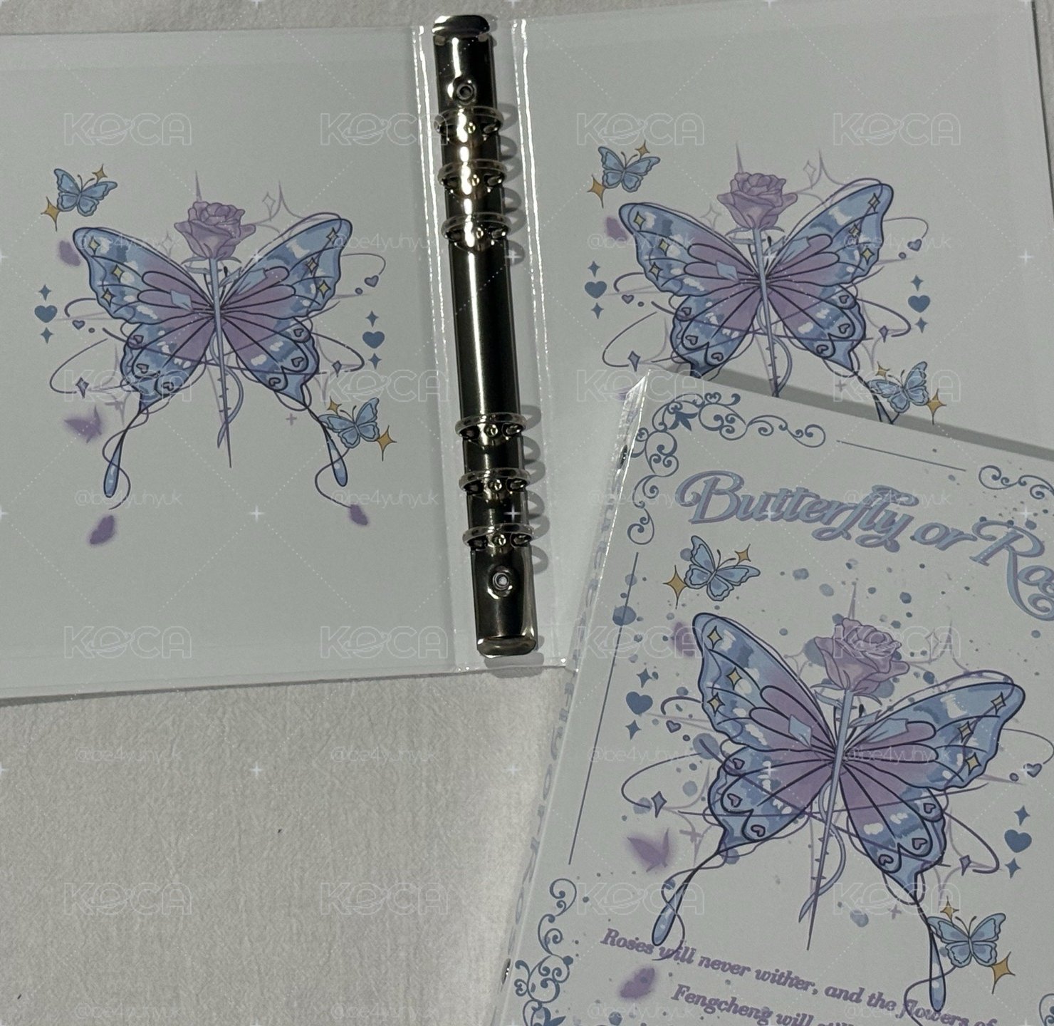 全新 藍白蝴蝶 A5卡冊（含內頁）