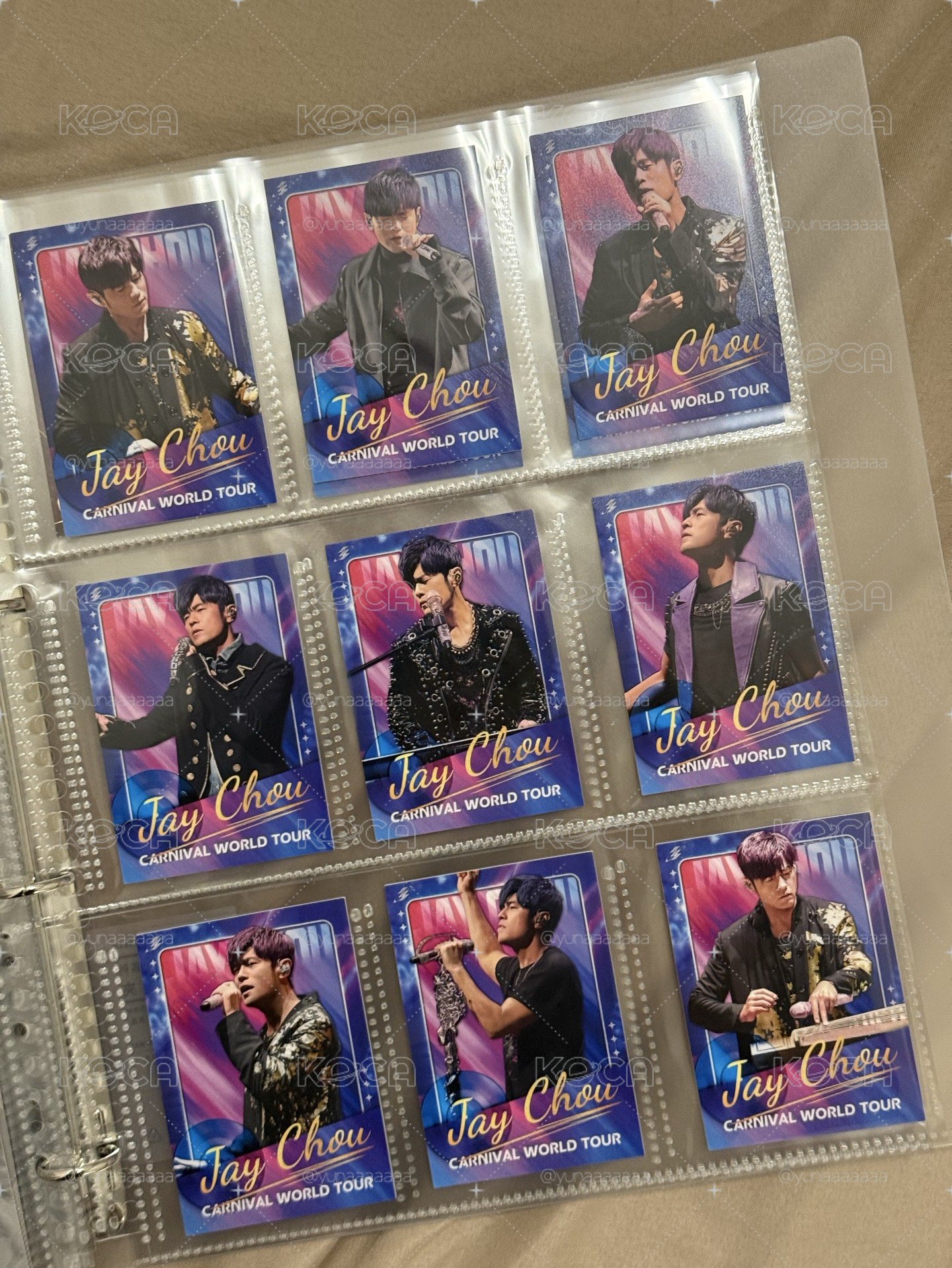 周杰倫 Jay Chou 嘉年華演唱會限量盲盒小卡