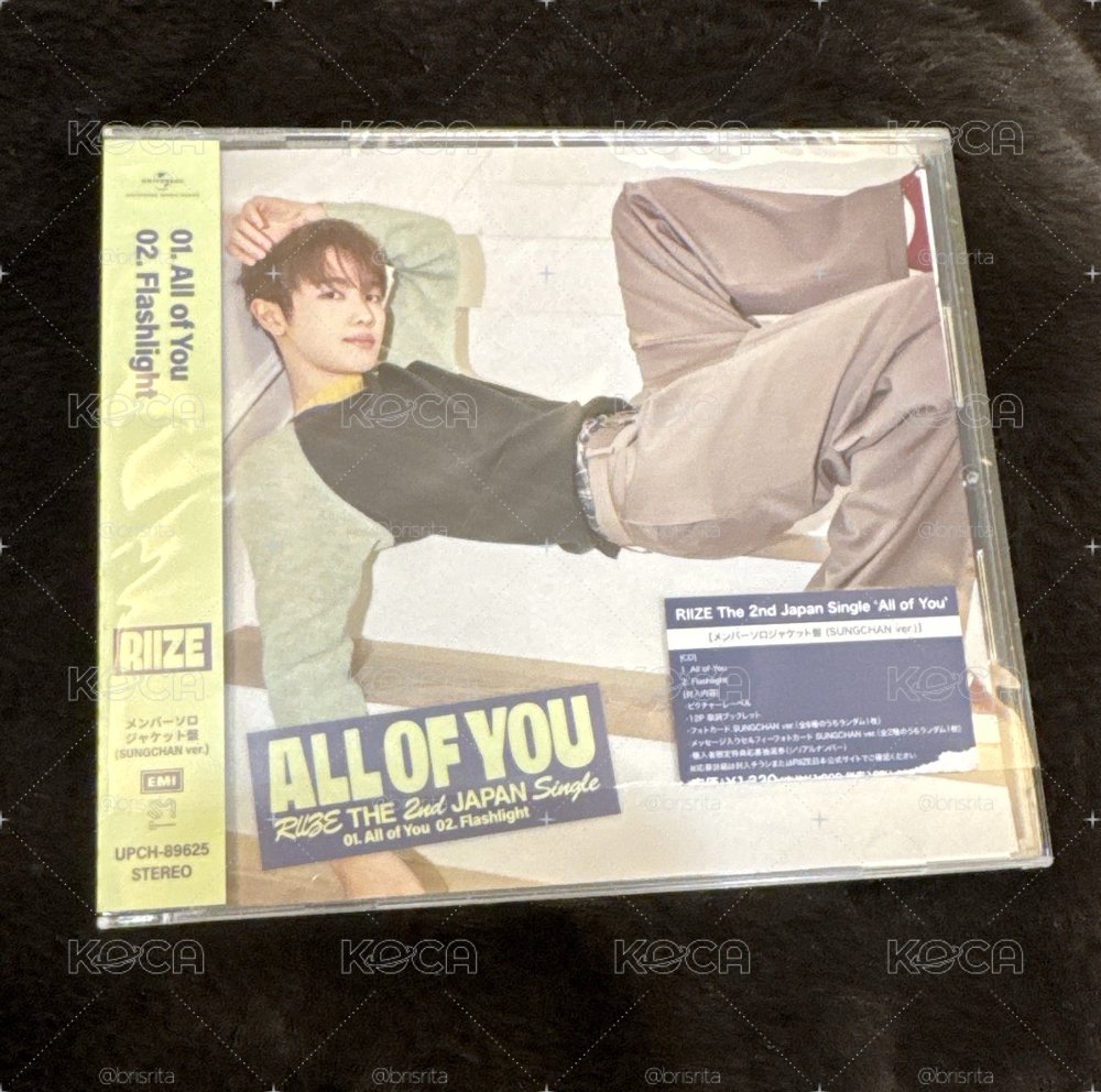 RIIZE 日專《ALL OF YOU 》成燦單封+幸運卡