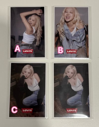 ROSÉ Levi’s 代言卡 