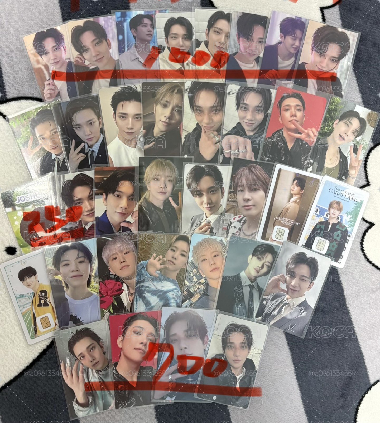 seventeen 各成員小卡