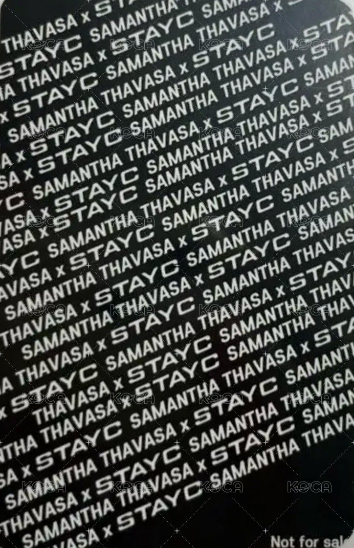 Samantha Thavasa 代言卡  背面