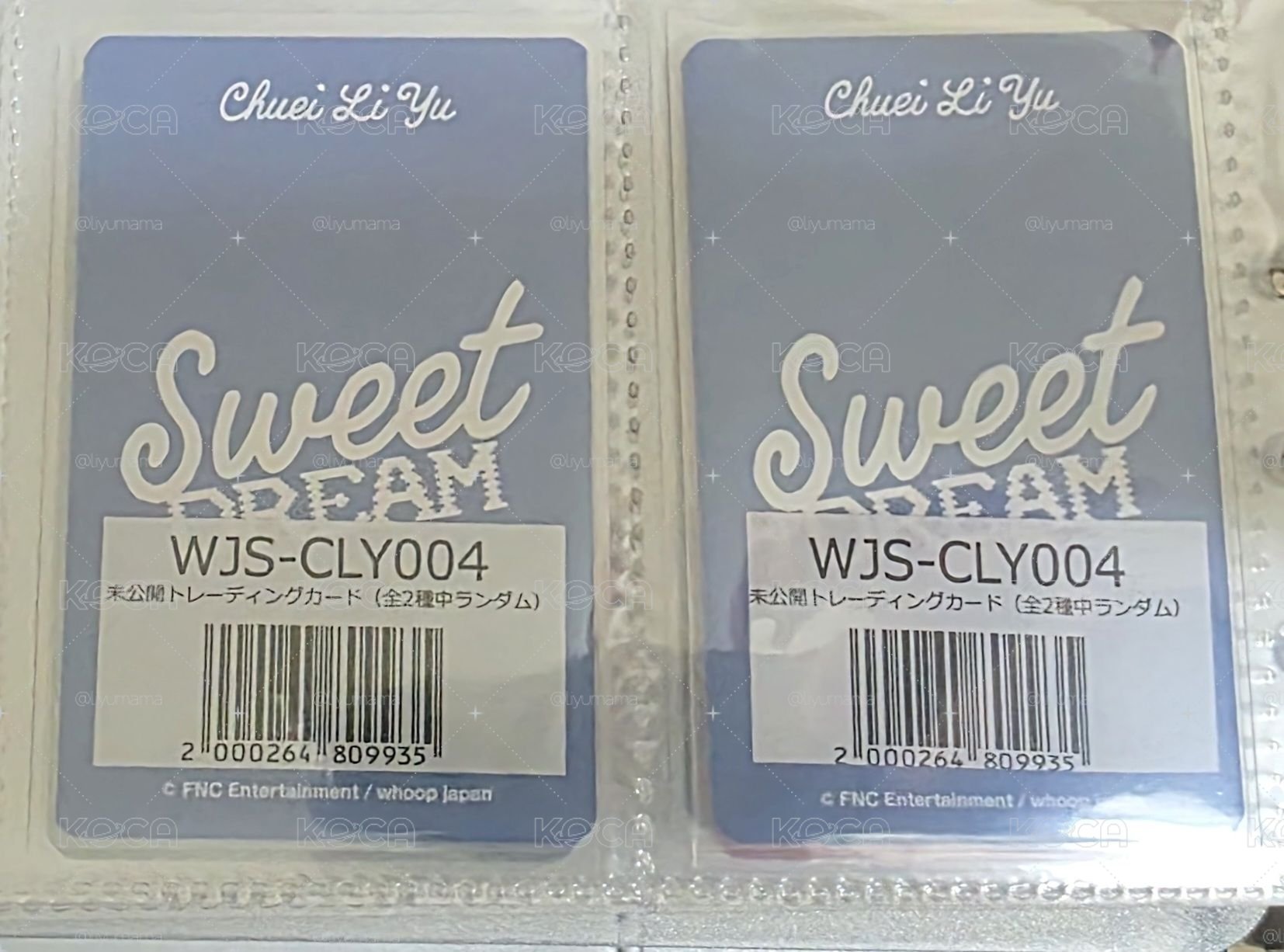 崔立于 Sweet DREAM WHOOP JAPAN 小卡