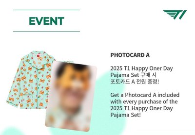 T1 ONER 生日睡衣(含卡)