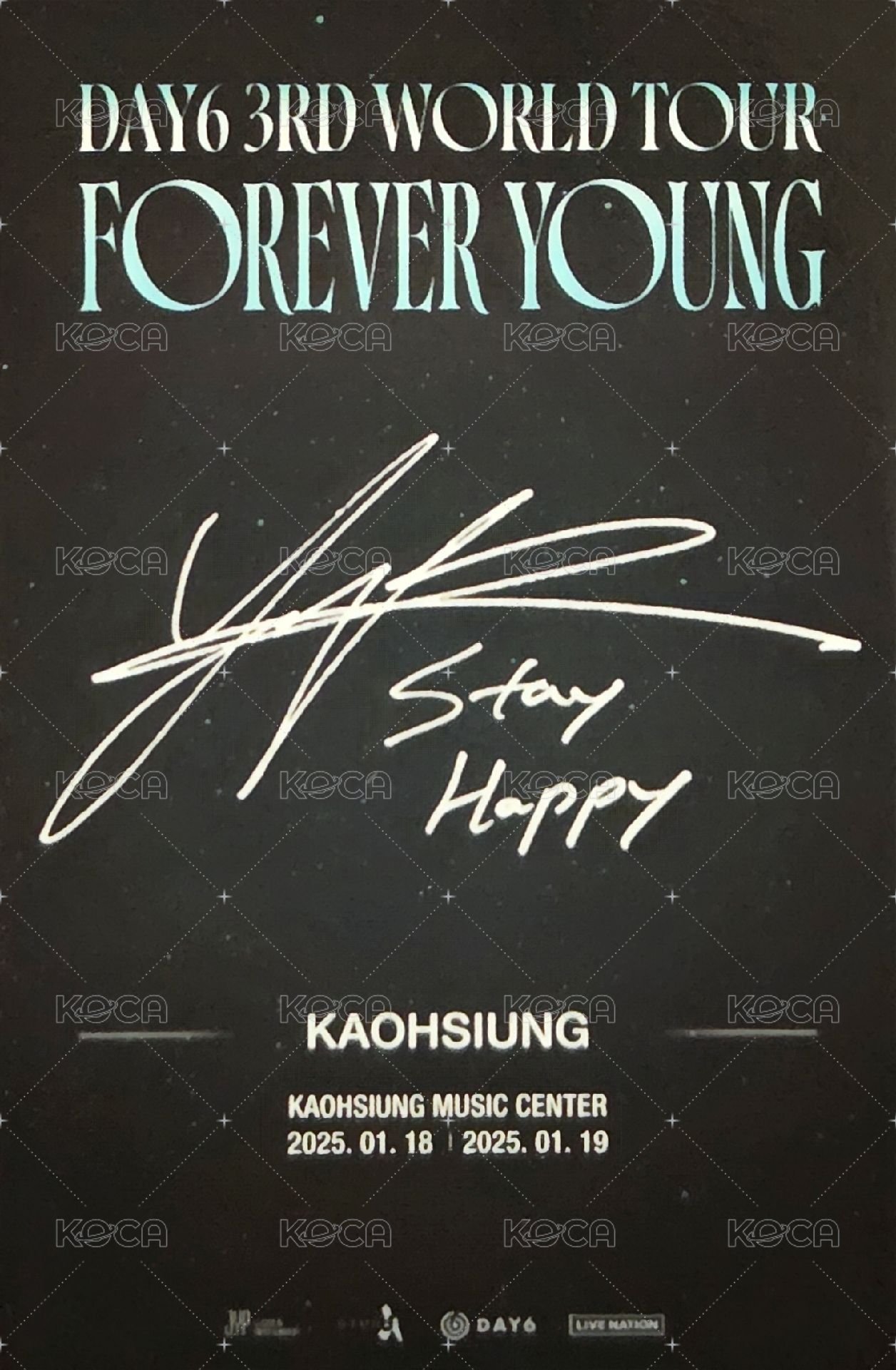 3rd世巡 高雄 入場卡 / 場限卡  背面