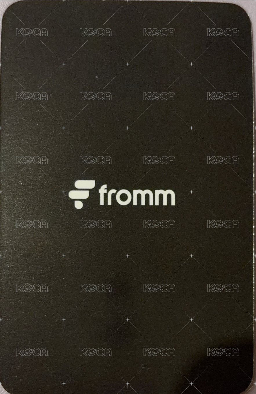 Off The Beat fromm 特典卡 Best Fromm Friend EARLY BIRD event 早鳥訂閱特典卡 背面