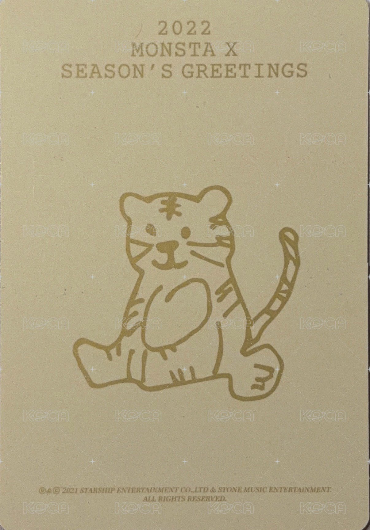 2022'SG 年曆卡 Desk Calendar 桌曆小卡 背面