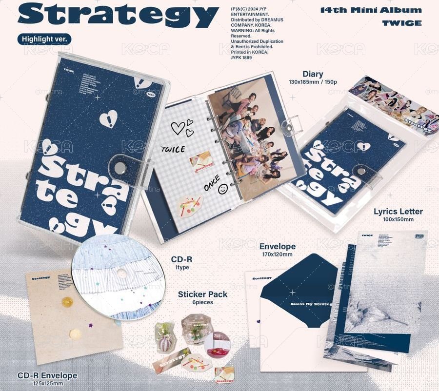 TWICE -STRATEGY-14th Mini Album(Highlight ver.)全新全專