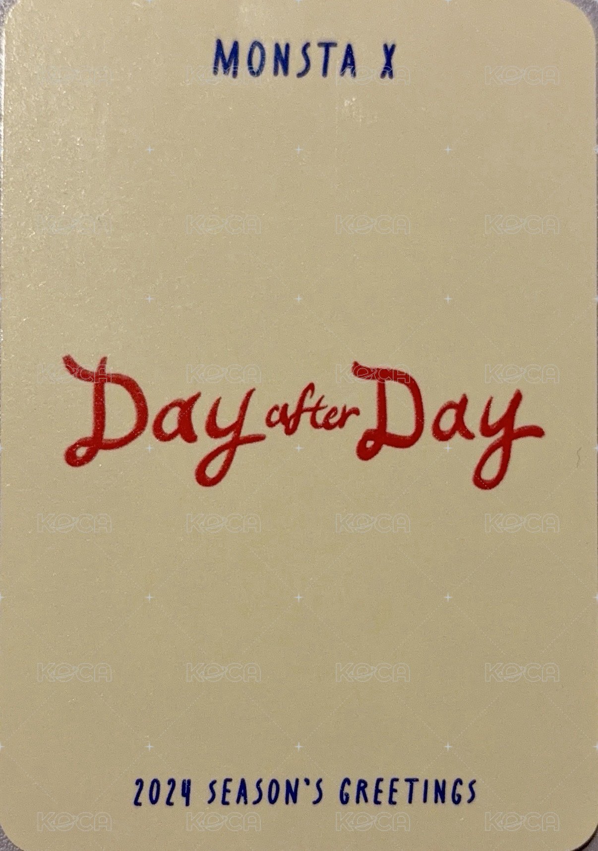 2024'SG 星船 特典卡 STARSHIP SQUARE 預購特典卡 背面