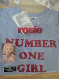 Numer One Girl T恤含小卡：藍色