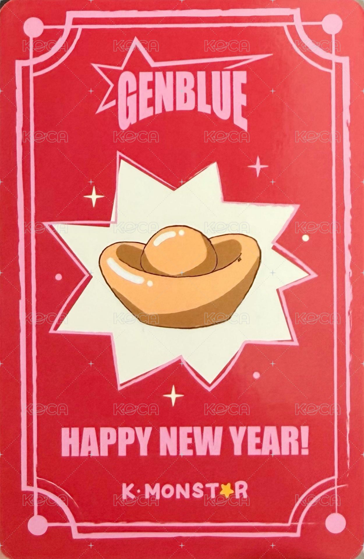 MIRROR km 2.0 線下 簽售卡 暖暖包 ver. 背面