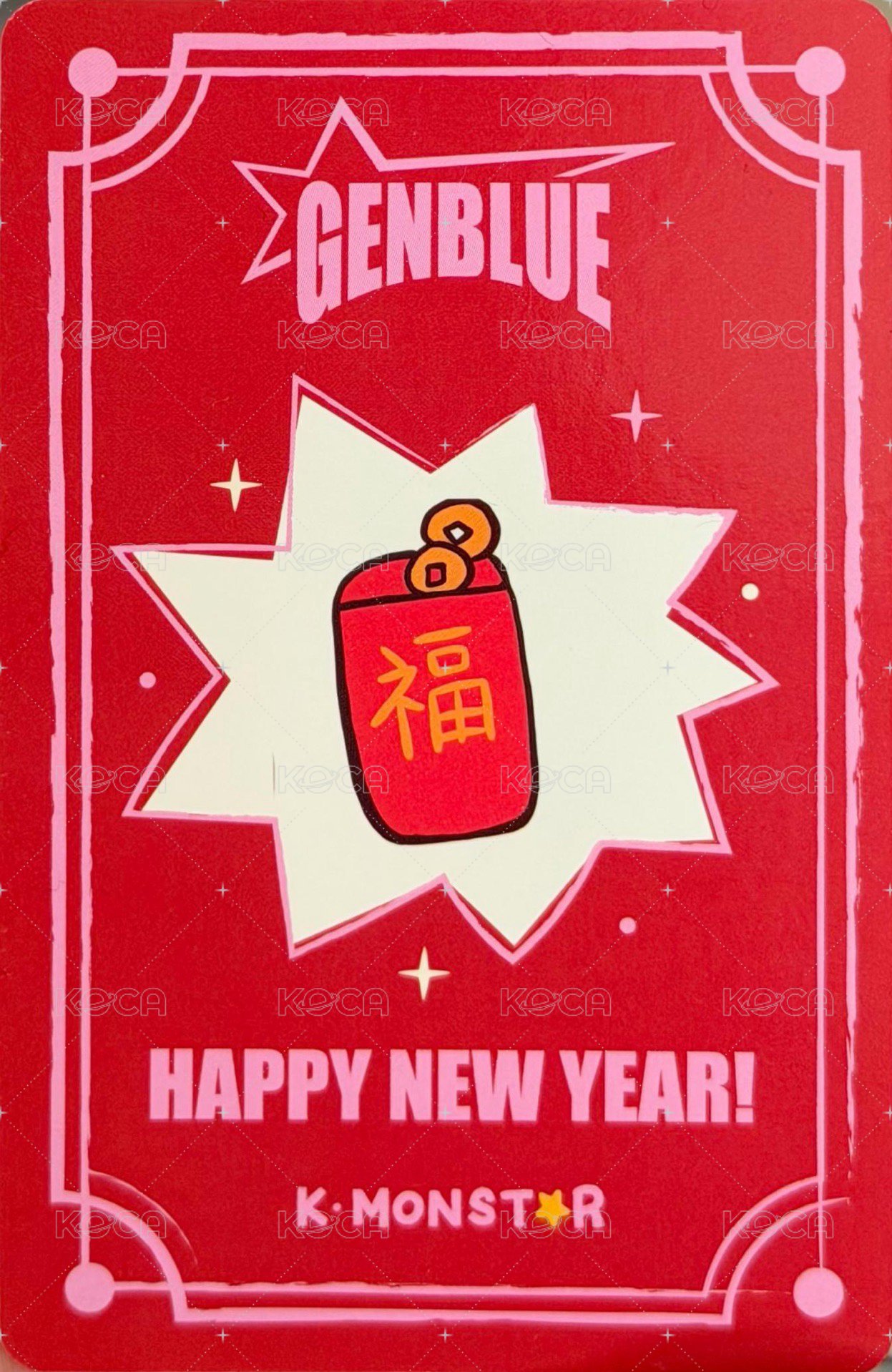 MIRROR km 2.0 線下 簽售卡 暖暖包 ver. 背面