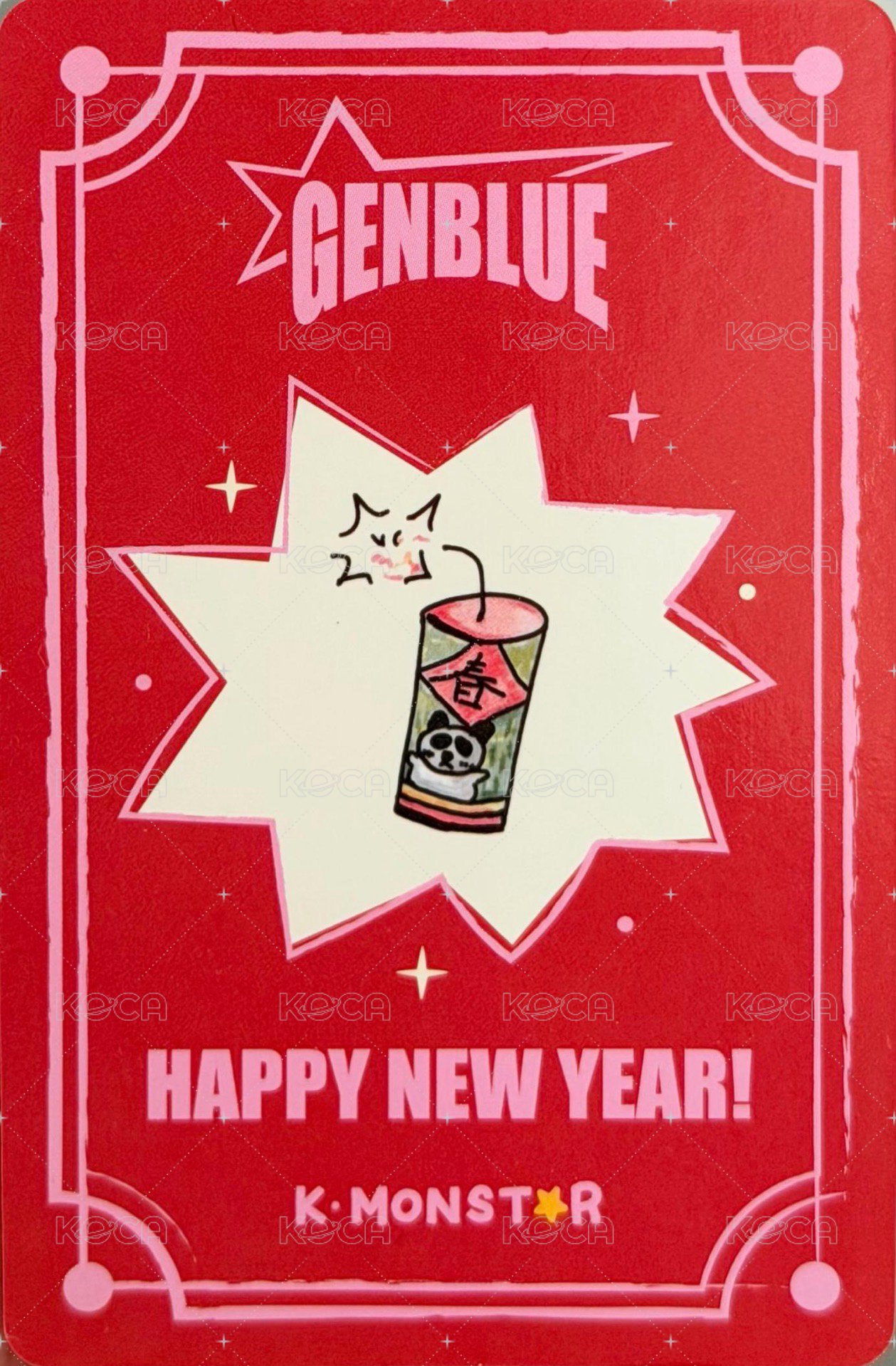 MIRROR km 2.0 線下 簽售卡 暖暖包 ver. 背面