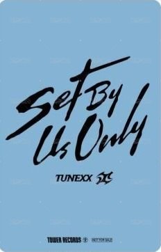 SET BY US ONLY 塔店 澀谷店預售 特典卡  背面