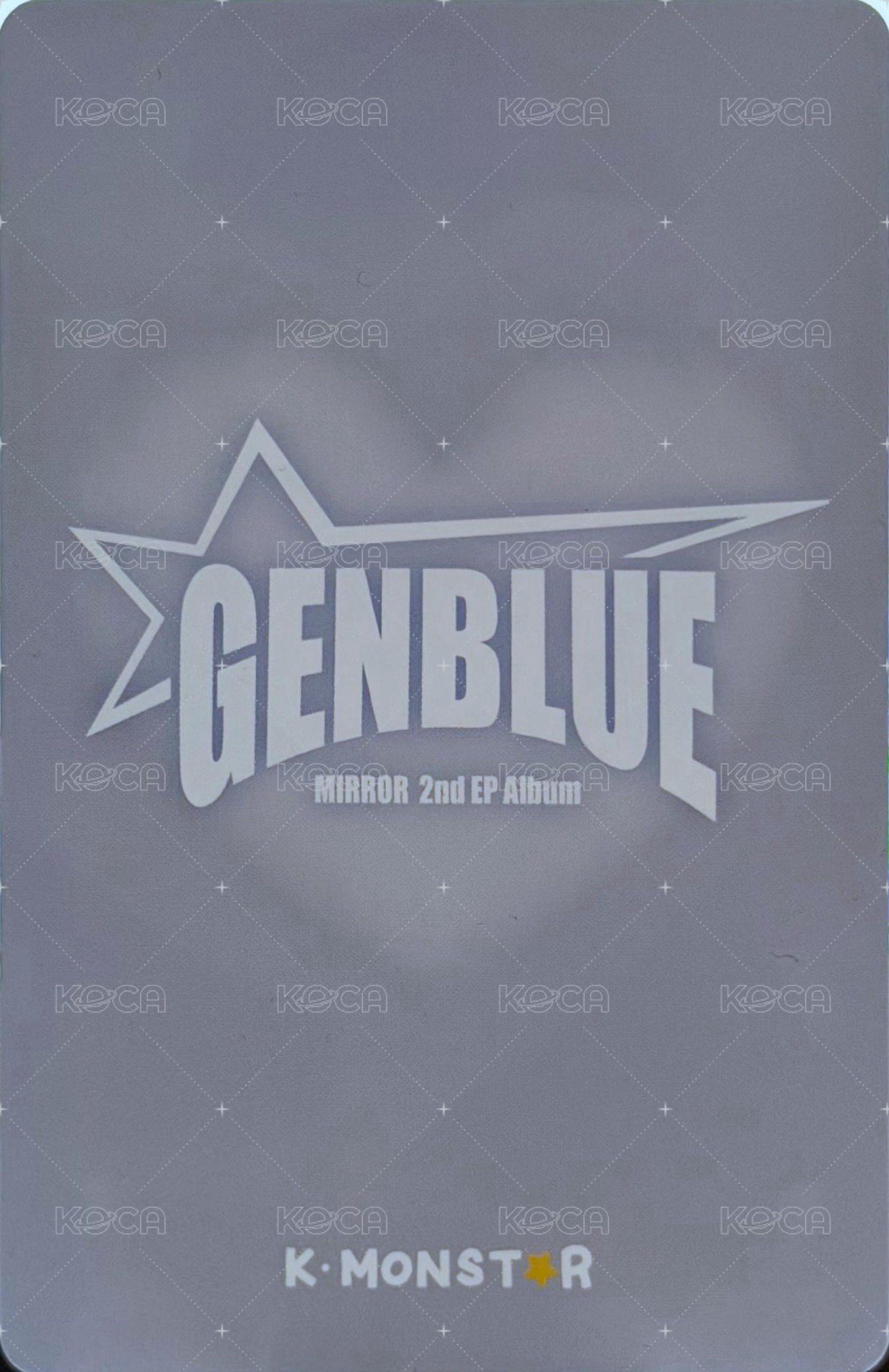 MIRROR km 拍立得合照 簽售卡  背面