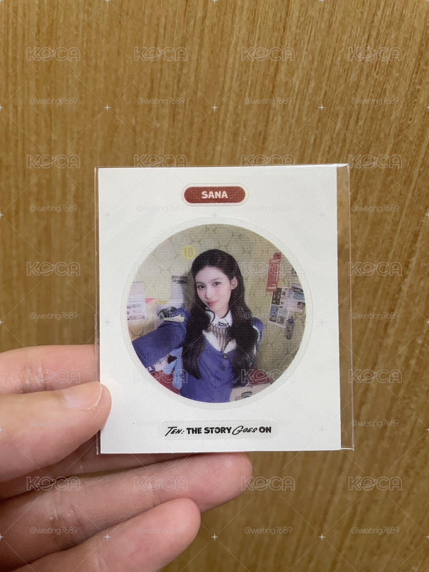 Twice_The story goes on 十週年特別專 Sana魚眼貼紙
