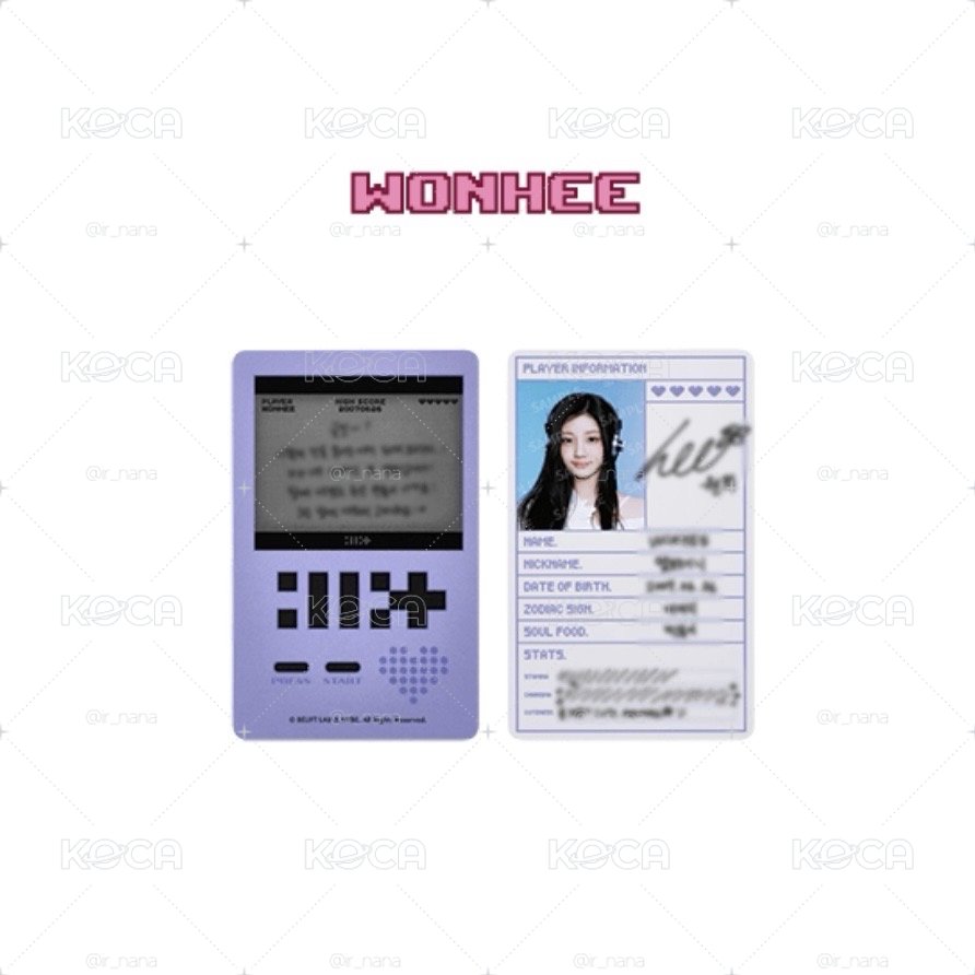 Wonhee 韓國場週 ID card set