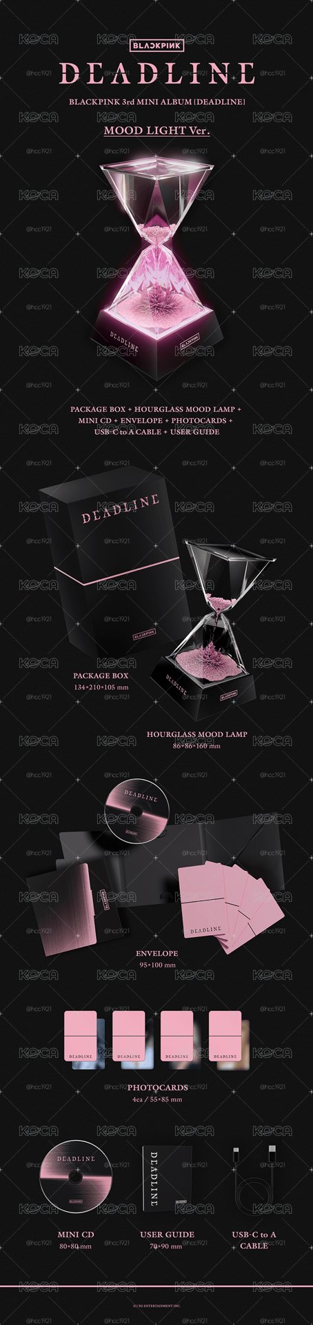 現貨全新未拆封BLACKPINK沙漏專