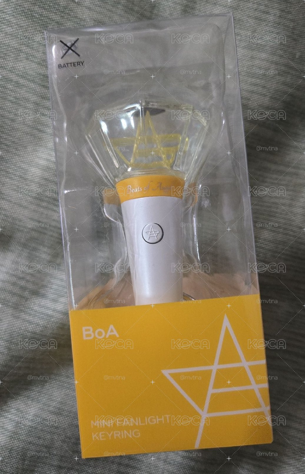BoA-MINI FANLIGHT KEYRING 官方應援手燈鑰匙圈