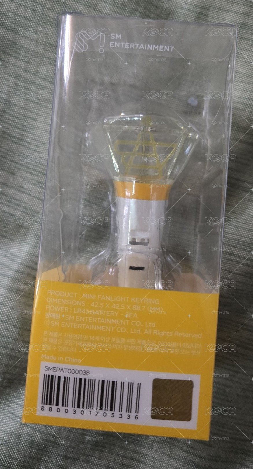 BoA-MINI FANLIGHT KEYRING 官方應援手燈鑰匙圈