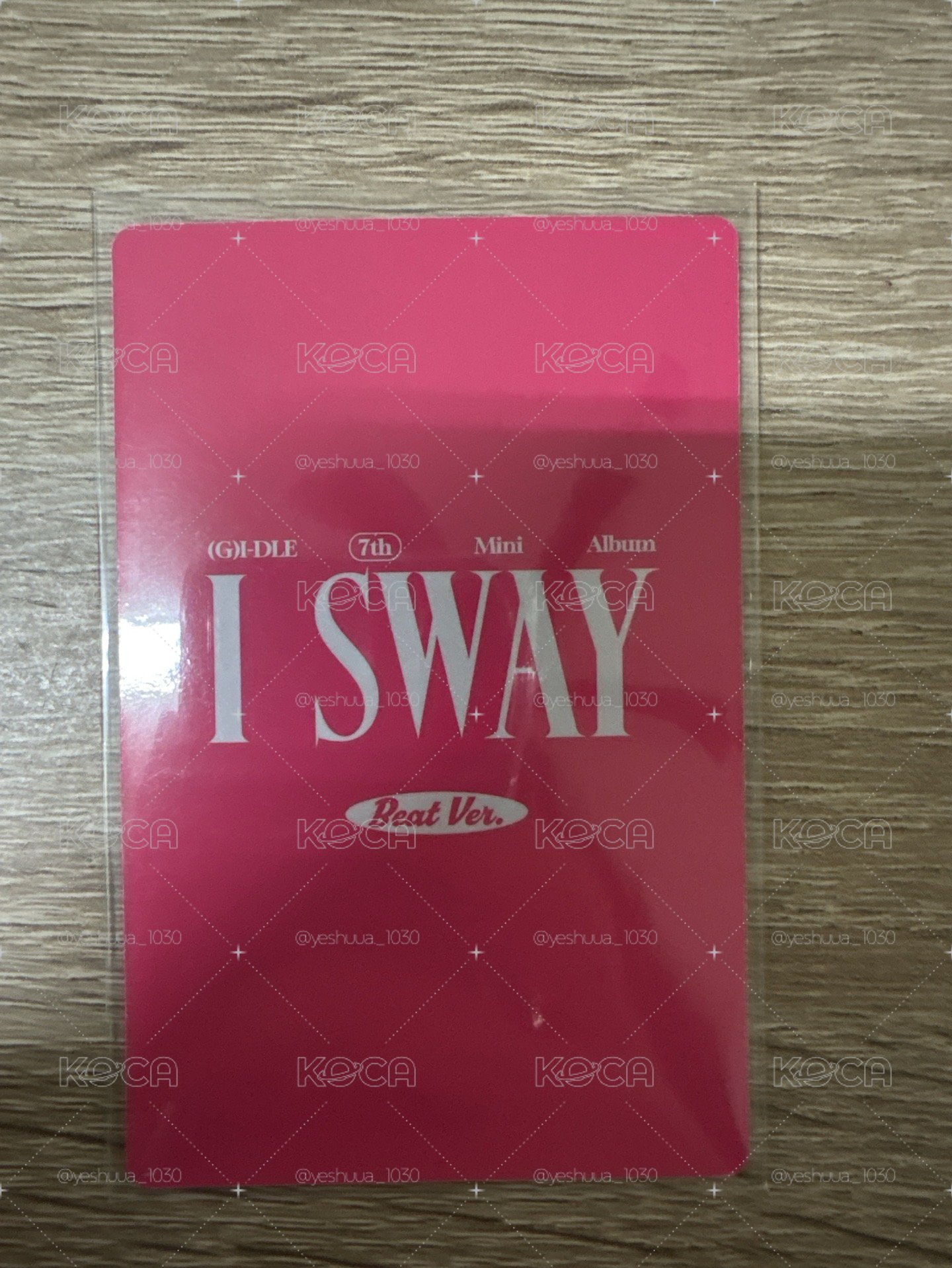 娟I SWAY 專輯卡 