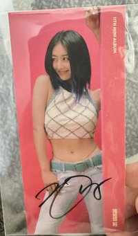 迷11 jyp 美版親簽 簽名卡 志效親簽