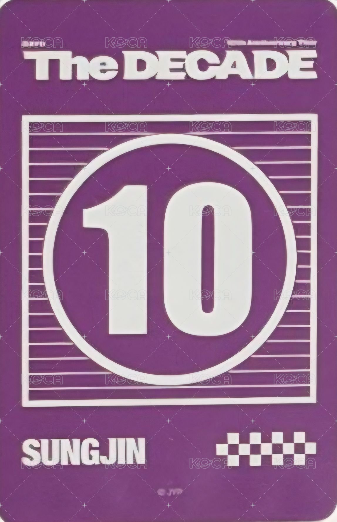 10週年 地方場 大邱線下 滿額卡  背面