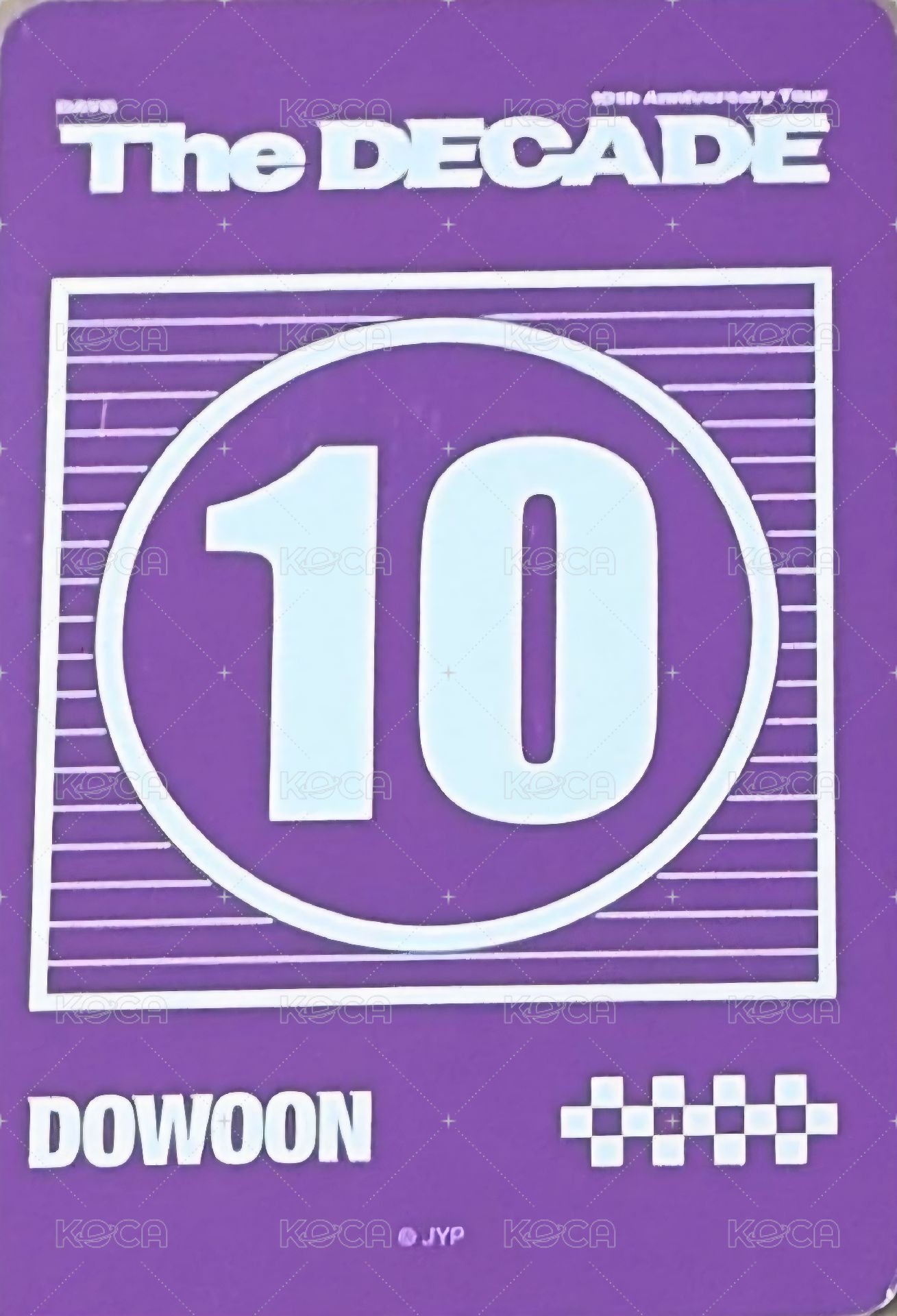 10週年 地方場 大邱線下 滿額卡  背面