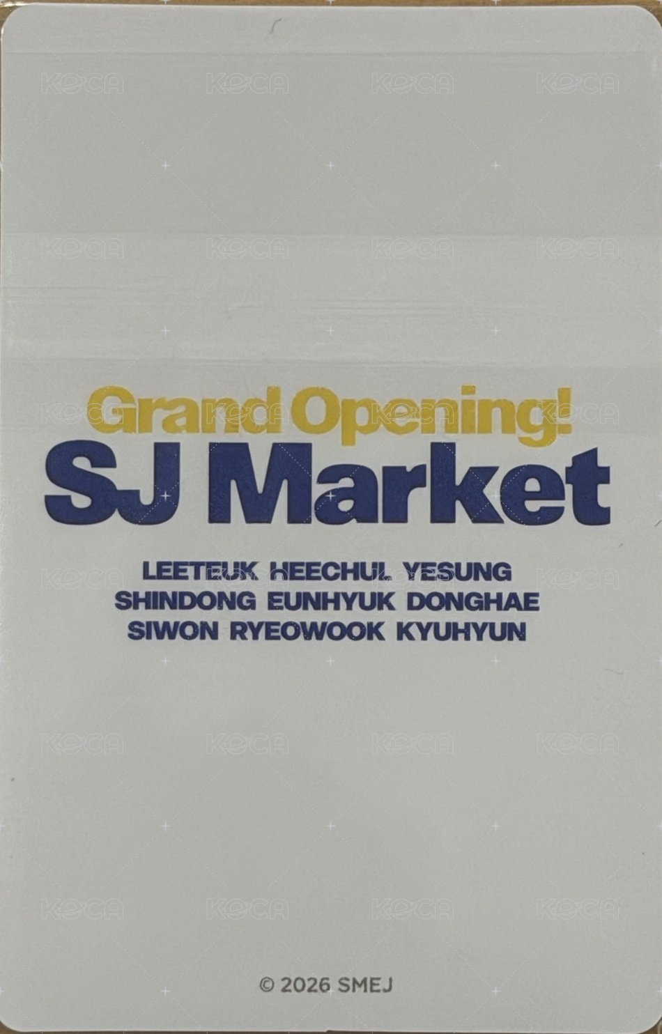 SJ MARKET 周邊卡 蛋糕卡 背面