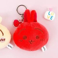 韓國限定 隨身鏡子吊飾 紅溫兔 吊娃 