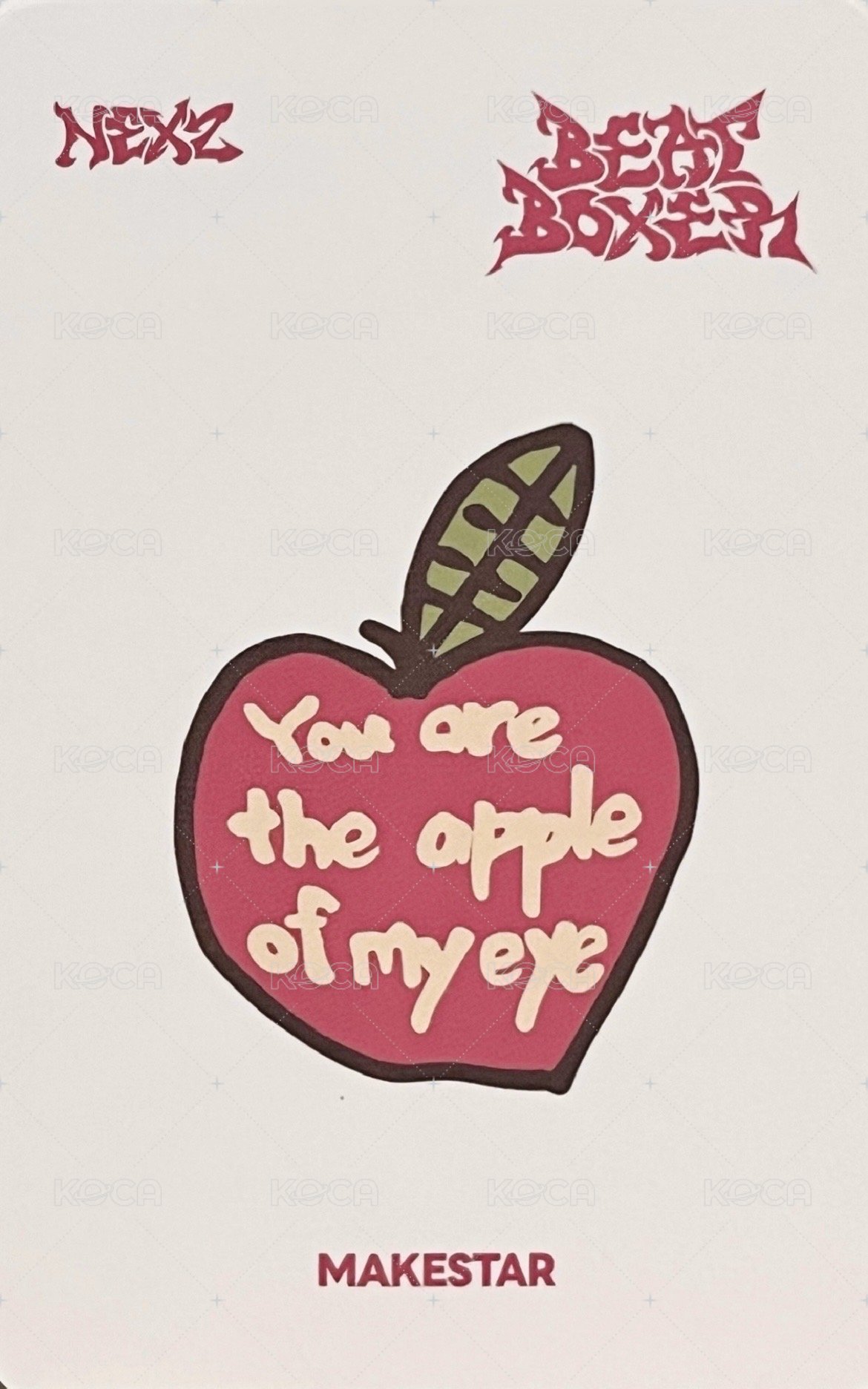 迷三 ms 台北線下2.0 簽名會 簽售卡 蘋果 背面