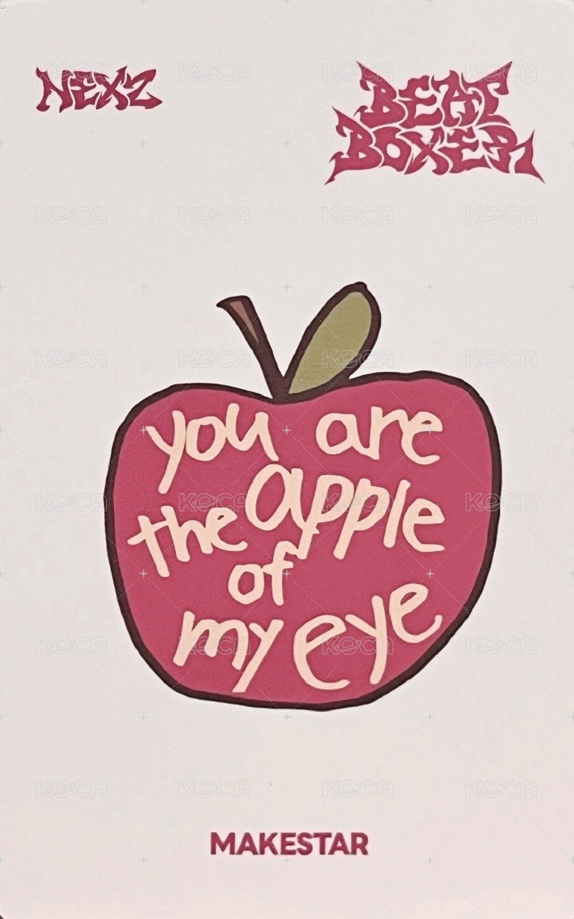 迷三 ms 台北線下2.0 簽名會 簽售卡 蘋果 背面