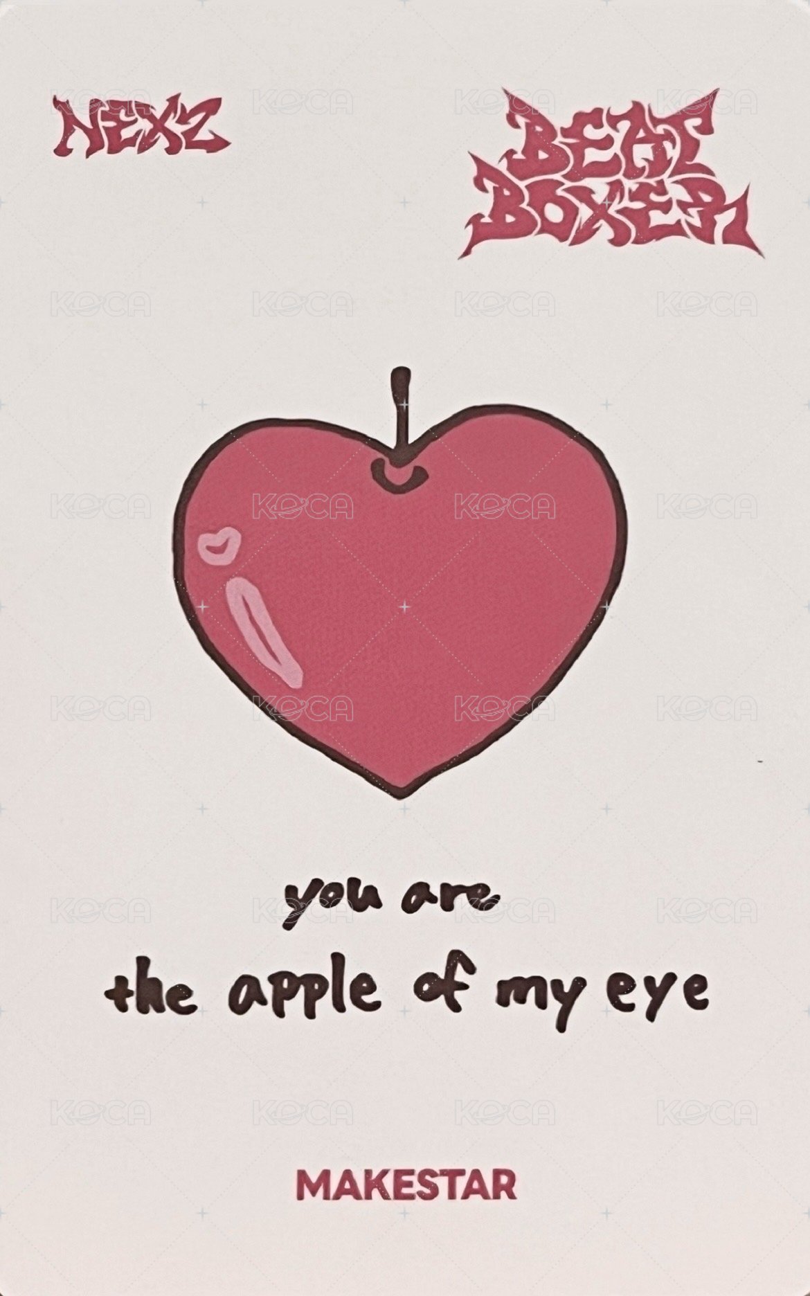 迷三 ms 台北線下2.0 簽名會 簽售卡 蘋果 背面